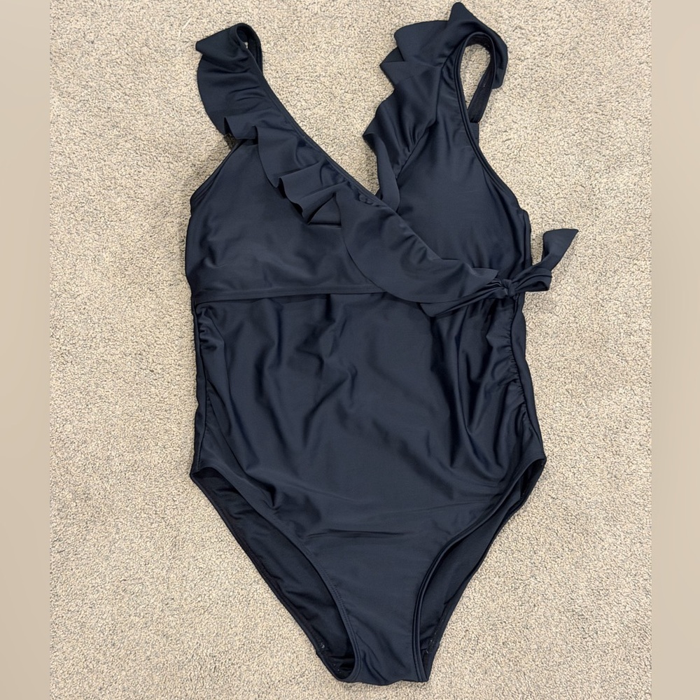 Kindred Bravely Black Maternity One Piece Swimsuit